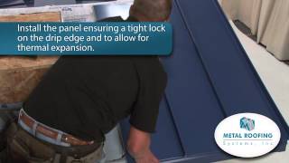 How to flash Metal Roofing Systems Panel Installation [upl. by Bruckner]