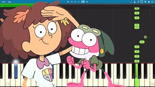 Celica Gray  Welcome To Amphibia Theme Song  Piano Tutorial [upl. by Notnef722]