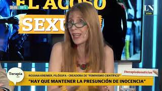 Roxana Kreimer dura contra el feminismo quotLos varones sufren más violencia que las mujeresquot [upl. by Eceinahs]