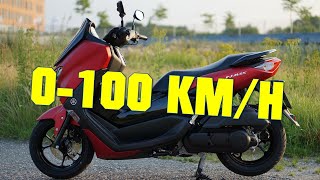 2021 YAMAHA NMAX 125 0100 KMH  060 MPH [upl. by Ahsilif182]