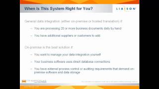 FlexCTP  Liaison OnPremise Data Integration Overviewmp4 [upl. by Ellemac]