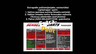 KÄYTTÖOHJE SENSEI DARTS MANAGER [upl. by Norit]