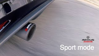 EXHAUST Golf VII GTI 20 220  Remus Exhaust [upl. by Ynamreg]