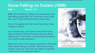 Movie Review Snow Falling on Cedars 1999 HD [upl. by Tenner]