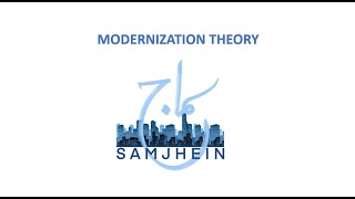 MODERNIZATION THEORY  DEVELOPMENT STUDIES URDUHINDI [upl. by Haggi]