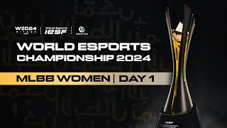 🔴 LIVE  IESF WEC 2024  MLBB WOMEN DAY 1  Bahasa Indonesia [upl. by Anialahs766]