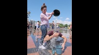 Վարդավառ  Vardavar Armenian water festival in Gyumri [upl. by Yakcm891]