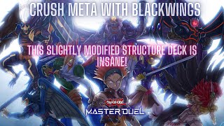 Crush meta with this Blackwing deck The endboard is insane YuGiOh Master Duel [upl. by Aerdnad]