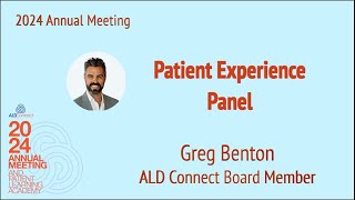 08 Patient Experience Panel  Benton [upl. by Ayikat]