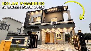 10 Marla Solar Powered House 5 Bed  Mezzanine Back Open  For Sale in Bahria Town Rawalpindi [upl. by Ernald]