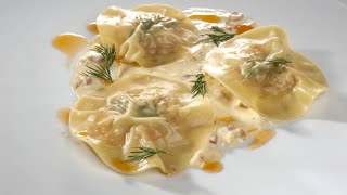 Receta de raviolis de langostino con carbonara  Bruno Oteiza [upl. by Cr313]