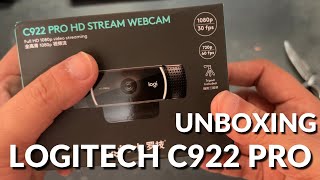 UNBOXING Logitech C922 PRO HD Webcam [upl. by At]