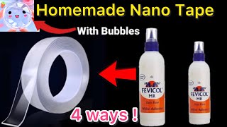 ✨How To Make Nano Tape With Fevicol  DIY nano tape at home  Homemade neno tape [upl. by Rajiv]