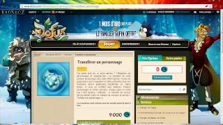 Tutoriel  Comment transférer un personnage sur Dofus [upl. by Avek]