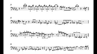 Andy Martin Bass Trombone Solo Transcription quotStompin at the Savoyquot [upl. by Olenka28]