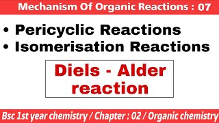 Pericylic amp Isomerisation Reactions  Mechanism of organic reactions  Bsc 1st year chemistry [upl. by Barthol]