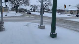 Snowing in Winnipeg Manitoba January 102024 [upl. by Ailey]