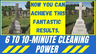 Grave and Headstone Cleaning Done in 6 to 10 minutes With No Noise amp No Mess [upl. by Akirdnas]