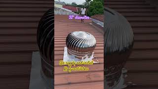 32” diameter Roof Ventilators  Kobebanat installation roof ventilatorwhirlybird [upl. by Nariko]