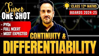 Continuity and Differentiability One Shot Maths 202425  Class 12th Maths NCERT with Ushank sir [upl. by Batista]