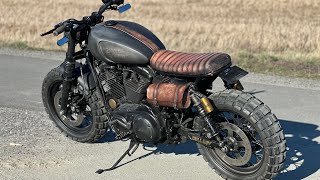 Harley Scrambler HarleyDavidson Sportster with fat knobby tires [upl. by Emilie]