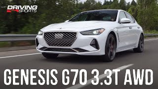 2019 Genesis G70 33T AWD Sport Review [upl. by Adlanor]