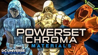 DCUO Powerset Chroma Materials Resurgence Mega Capsules  October 2019 [upl. by Willey]