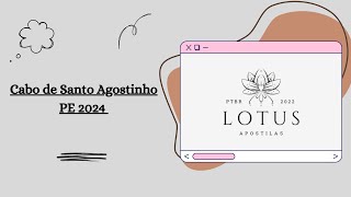 Apostila Câmara de Cabo de Santo Agostinho PE 2024 Guarda de Patrimônio [upl. by Athey]