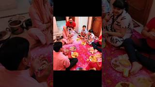 Tarasha First Ashtami Poojan 🤩🧿 jaimatadi navratri ashtamipuja trending shorts familyvlog [upl. by Nadruoj]