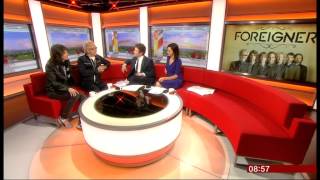 Foreigner Interview on BBC Breakfast [upl. by Zitella]