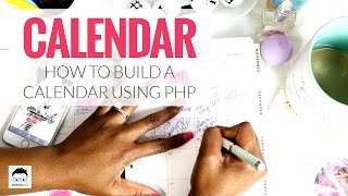 PHP Calendar Script Tutorial [upl. by Sebastiano115]