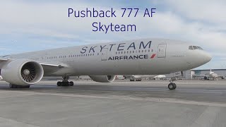 Pushback 77W Air France quot Skyteamquot Livery [upl. by Kellina]