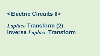 Laplace Transform amp Inverse Laplace Transform [upl. by Chauncey]