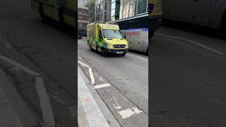 A 2010 London Ambulance responding down Fenchurch St EC3 [upl. by Onateag619]