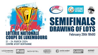 Loterie Nationale Coupe de Luxembourg 2024  Drawing of Lots 12 finals [upl. by Salman]