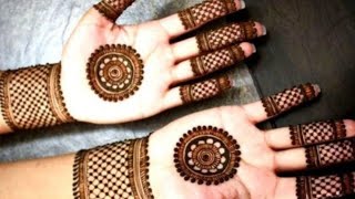 Very Beautiful Easy Gol Tikki Mehndi Designs for Front Hands  Beginners Simple Mehndi Design  FW [upl. by Nayrda]