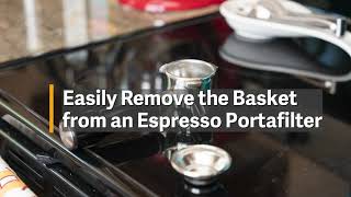 Howto Easily Remove a Breville Portafilter Basket [upl. by Slemmer]