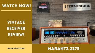 Marantz 2275 Review  A Great Vintage Receiver [upl. by Lyrehs]