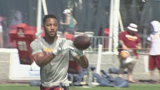 Redskins report Doctson getting closer Cousins deals with expectations [upl. by Ennovart]