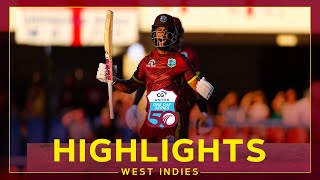 Highlights  West Indies v England  Hope Hits Spectacular GameWinning Hundred  1st CG United ODI [upl. by Nuavahs]