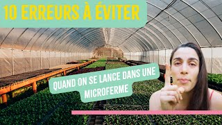 10 ERREURS A ÉVITER  Projet de microferme Hydroponique et Aquaponique [upl. by Allisurd]