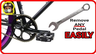 How To Remove Bike Pedals From a Bike the Quick amp Easy Way  AdventureBiker [upl. by Seagrave29]