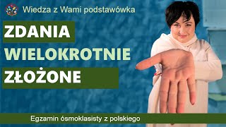 Zdania wielokrotnie złożone Gramatyka z języka polskiego [upl. by Suolkcin]