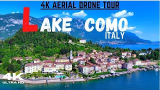 Lake Como Italy 4k UHD  Aerial Drone Tour [upl. by Yerrot]