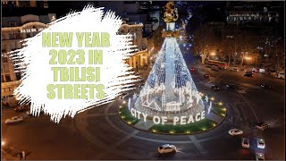 TBILISI new year 2023 DRONE 4K [upl. by Gnav359]