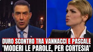 SCONTRO ACCESO TRA VANNACCI E FRANCESCA PASCALE quotMODERI LE PAROLE PER CORTESIAquot [upl. by Ahsieym]