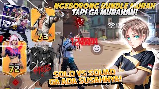 BACK TO BACK BOOYAHH SOLO VS SQUAD NYOBAIN BUNDLE MURAHAN AUTO JADI TAMBAH JAGO P NYARI TIM [upl. by Arline]