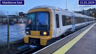 Trains at Maidstone East 22012024 [upl. by Naitsabes388]