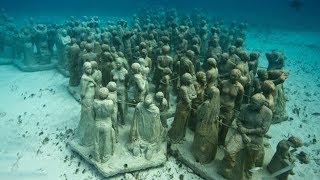 Cancun Underwater Museum Mexico [upl. by Ylrebmic]