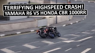 TERRIFYING HIGHSPEED CRASH  Extreme Road Racing [upl. by Nofets]